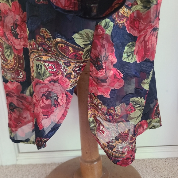 Victoria’s Secret Nightgown Size M L Vintage Gold Label Pajama Top Sheer Kimono - Picture 5 of 15